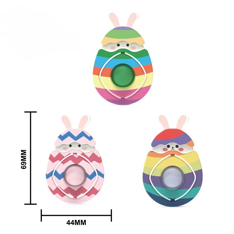 New Arrival Easter Mini Cute Bunny Fidget Popper Toys Simple Dimple Push Bubble Popping Itting Game Easter Fidget for Kids Gifts